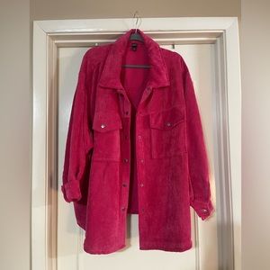 Wild Fable Hot Pink Corduroy Jacket